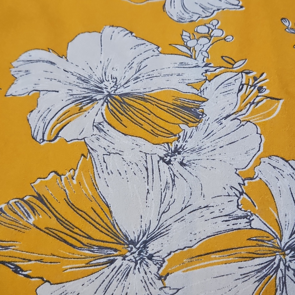 Lulus High Low Maxi Dress NEW Darling Daylily Mustard Yellow Floral Print Large - Picture 14 of 14